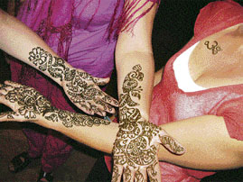 Today mehndi has become a versatile wedding statement not only for the bride but also for her guests. Tattooing, an ancient ritual with tribal communities, has also been reinvented for its mystical properties.