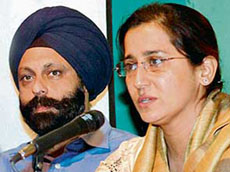 Reema Anand makes a point after screening of the documentary "Punjab: The enemy within" in Chandigarh on Sunday.