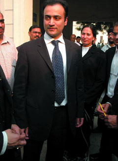Sanjeev Nanda, prime accused in the BMW case, after hearing of the case at a Delhi court on Tuesday.