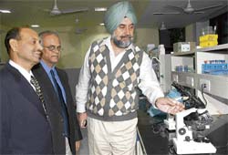 Punjab chief secretary Ramesh Inder Singh at the inauguration of the transit campus of the Indian Institute of Science Education and Research, Mohali, in Chandigarh on Tuesday.