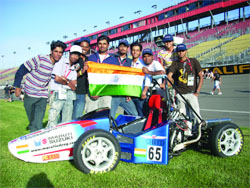 IIT Delhi students and their formula racing car