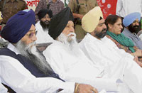 Punjab co-operation minister Capt Kanwaljit Singh at the launch of 54th cooperation week in Banur on Wednesday.