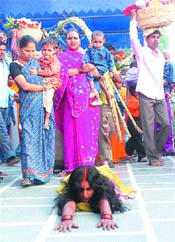Two-day Chhath Puja festival begins with traditional fervour in Jalandhar.