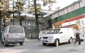 Though there is a designated parking for VIP vehicles, these keep clogging the main entrance to the secretariat in Shimla every other day