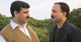Mohammad Mushtaq and Rajiv Roy in Chandigarh on Saturday.