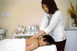 AT PEACE: A massage releases all tensions from your mind and body