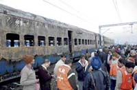 A file photo of the Samjhauta Express in which 69 passengers were killed in blasts on February 18.