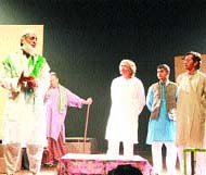 Pakistani dancer Sheema Kermanis play Jinney Lahore Nahin Vekhya being staged in Amritsar.