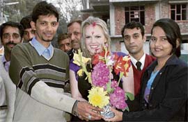 Ani and Karam Chand after their wedding.