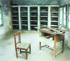 Deplorable condition of a wing of Nawanshahr ITI.