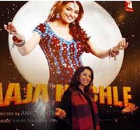 Actress Madhuri Dixit at a press conference on her upcoming film Aaja Nachle in New Delhi on Tuesday