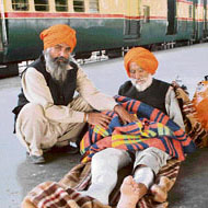 Naunihal Singh from Haryana, who was among the seven pilgrims injured in a mishap in Pakistan.