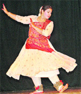 Ridhima Mehta performs Kathak at Apeejay College of Fine Arts in Jalandhar 