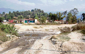 An apology for a road to Handola village in the Kutlehar constituency of Una district.
