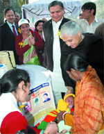 Delhi Chief Minister Sheila Dikshit launches Hepatitis Immunization Programme in the Capital