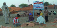 Children playing at Rode, Bhindranwales native village, in Moga district.