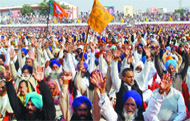 SAD (B) supporters during the birthday rally