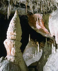 The Grand Column River Cave. Out of the more than 400 caves in Jenolan, only 10 are open to visitors