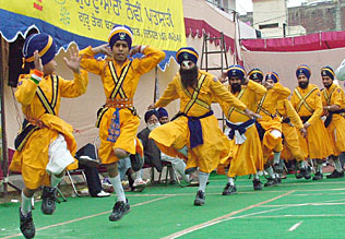 Gatka Federation of India organised a single combat fight competition in Jalandhar 