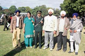 Gurpartap Singh along with his family at the IMA, Dehra Dun