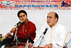 Neeraj Gandhi performs at Guru Nanak National College in Doraha.