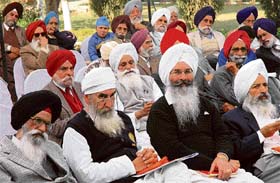 Sikh intellectuals at a convention held in Chandigarh