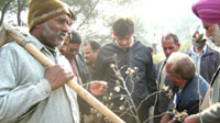 Members of the Central team in Abohar on Thursday.