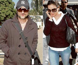 Bollywood actors Fardeen Khan and Preity Zinta arrive in Chandigarh for promotional work and shooting on Friday.