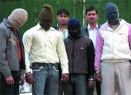 The Delhi Police arrested four robbers involved in two cases in the Capital on Friday.