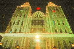 With Xmas just a day away, the Sacred Heart Church in Jalandhar wears a festive look.