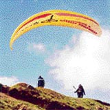 The lone pilot who took a flight from the take-off point at Biling (Kangra) on Sunday.