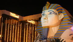 A file picture of the Luxor Hotel in Las Vegas.