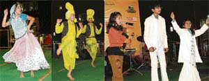 Little champs perform at Plaza, Sector 17, during Chandigarh New Year Festival on Thursday.