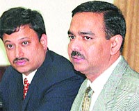 Punjab excise and taxation commissioner A. Venu Prasad talks to mediapersons in Jalandhar on Thursday.