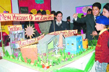 An exhibition Vasundhara Vaibhav, which was organised at Police DAV Public School in Jalandhar.
