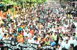 Thousands poured into the heart of Kolkata to condemn the manner in which the CPM cadres recaptured Nandigram