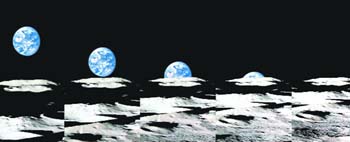 Earth in the sky: Our home floats in space in deceptive serenity.