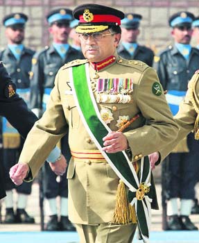 General Musharraf just before he shed his uniform