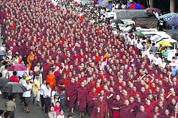 The power of austerity: Myanmars Buddhist monks challenge the military junta