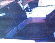 A handout released by Pakistans Interior Ministry shows images of the sunroof of Benazir Bhuttos vehicle.