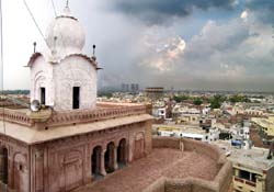A birds eye-view of the Bathinda city from the historic Qila Mubarak. Bathinda is caught in the throes of change with major projects being unveiled for its development that could well may change its skyline in the year ahead. 