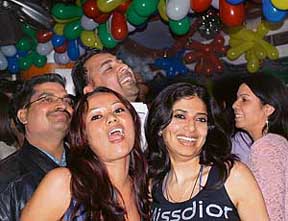 Youngsters in a joyous mood at the advent of 2008.