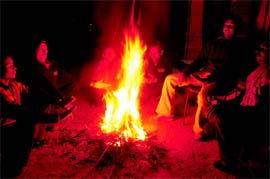 Firewood smoke is injurious to health. For poor of a colony in the Capital, it is a necessary evil to escape cold wave sweeping the North. 