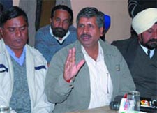 Sarup Chand Singla making the announcement.