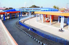 The new-look Phagwara bus stand awaits inauguration .