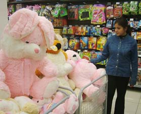 Soft toys of all shapes and sizes are available in the market these days.