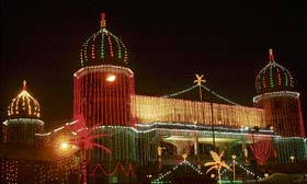 Gurdwara Dukh Niwaran Sahib decked up on the eve of the birth anniversary of Guru Gobind Singh in Ludhiana on Friday.