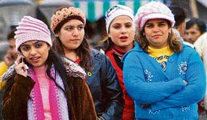 Most parts of the region remained cloudy on Saturday which added to the cold sting. Ask these walkers on The Mall in Shimla.