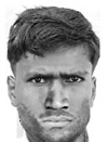 Sketch of a suspected robber released by the police. 