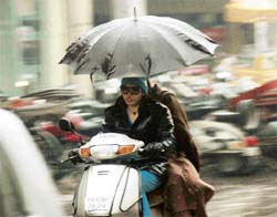 Ludhiana residents braved intermittent showers and chilly winds all through the day on Tuesday.